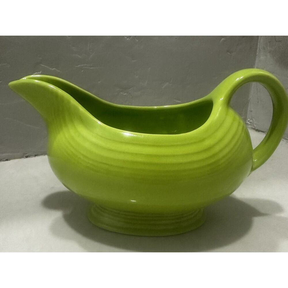 FIESTA CHARTREUSE Green Gravy Boat COLOR Retired